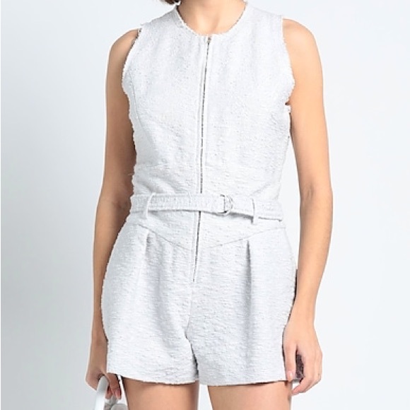 IRO white textured Jumpsuits one piece - Picture 3 of 11
